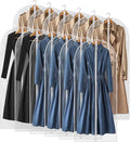 55" All Clear Garment Bags for Hanging Clothes, 12 Packs Dress Bags for Gowns by Perber