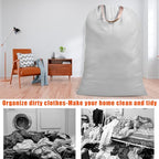 Cotton Canvas Laundry Bag with Handles & Drawstring Straps, Heavy Duty Extra - Image 7