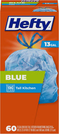 Hefty Blue Trash Bags, 13 Gallon by Hefty
