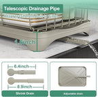 Kitchen Dish Drying Rack – Large Capacity Single Tier Dish Drainer - Image 5