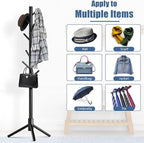 Haddockway Wooden Coat Rack Stand - Image 6