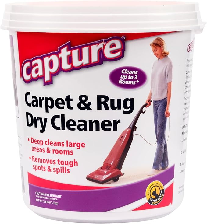 Capture Carpet & Rug Dry Cleaner w/Resealable lid by Capture