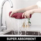 Homaxy Premium Cotton Kitchen Towels 16"x 28", Large Natural Ring Spun 390 GSM - Image 3