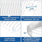 Kitchen Sink Splash Guard-24 x 5.8'' Ultrathin Silicone Sink Mat Splash Guard - Image 3
