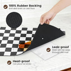 17" x 32" Checkered Dish Drying Mat - Image 6