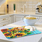 Super Absorbent Dish Drying Mat, Microfiber Fast-Drying Dish Mat, Kitchen Dish - Image 6