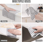 Homaxy 24 Pack Kitchen Dish Cloths, Ultra Soft and Absorbent Dish Towels - Image 4