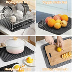 Dish Drying Mat, Silicone Dish Drying Mat - Image 6