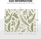 Vintage Botanical Leaves Dish Drying Mat - Image 3