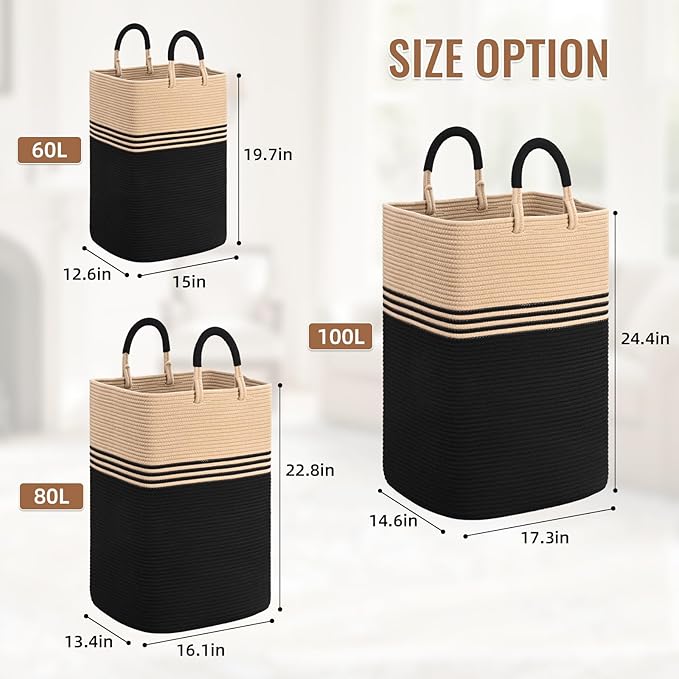 Laundry Basket Hamper, Blanket Storage, Dirty Clothes Hamper - Image 5
