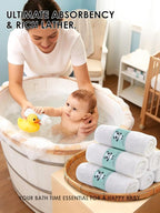 HIPHOP PANDA Baby Washcloths, Rayon Made from Bamboo - Image 4