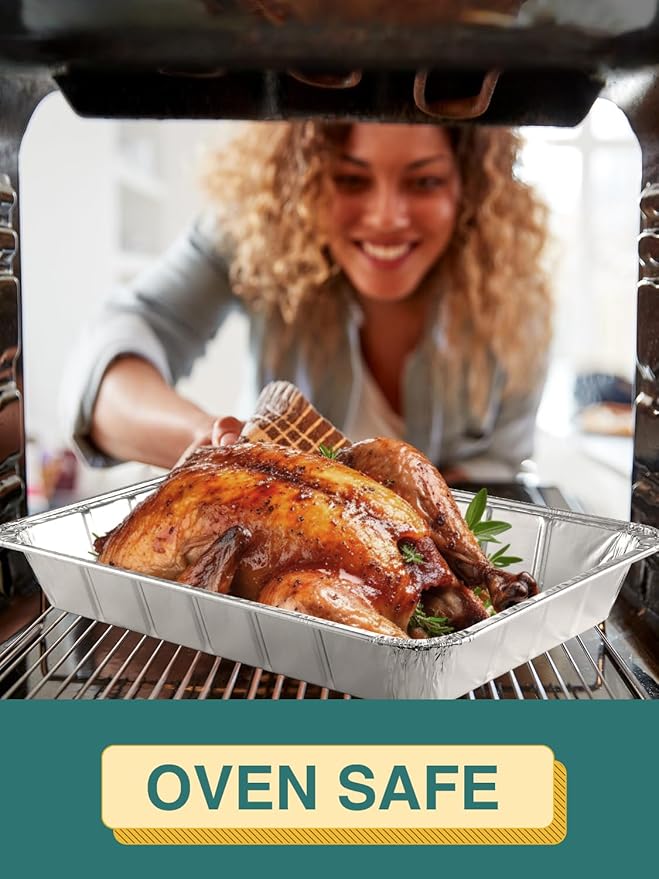 40 Pack Disposable Aluminum Pans Combo Set - Image 5
