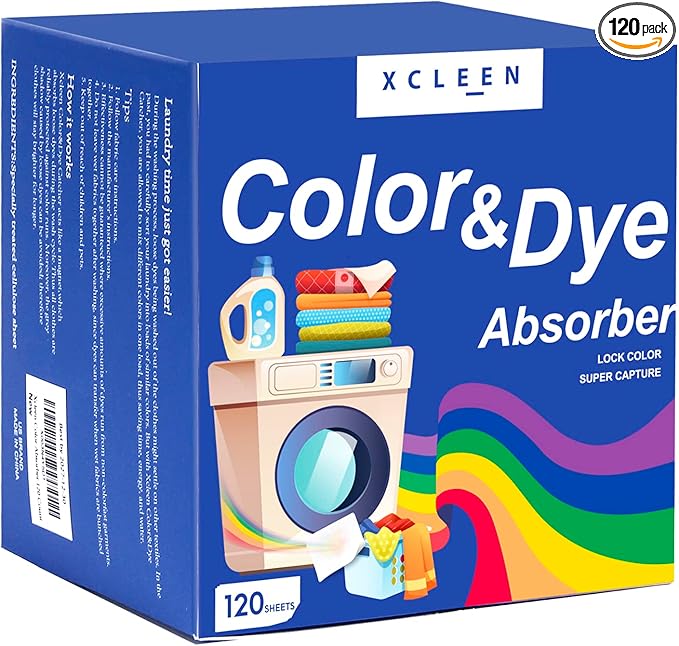 Color Absorber Laundry Sheets 120 Count, Dye Catcher to Prevent Clothes from by Xcleen