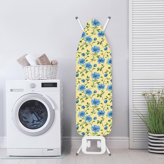 Blue Floral Ironing Board Cover Standard Ironing Board Full Size - Image 3