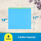 300 Count 15 Micron Extra Thick 4 Gallon Drawstring Small Trash Bags, Sturdy & - Image 3
