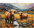 Highland Cow Dish Drying Mats for Kitchen Counter, Absorbent Reversible by Unknown