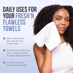 Zev Fresh’n Flawless Face Towels, Disposable Face Towelette - Image 2
