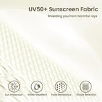 PHI VILLA 7ft Beach Umbrella with Fringe & Sand Anchor, Outdoor Patio Heavy Duty Windproof Portable Tassel Umbrellas for Sand with Push Button Tilt & Carrying Bag, UPF 50+, White(No Base) - Image 5