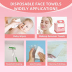 Disposable Face Towels, Makeup Remover Dry Wipes - Image 6