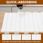2 Pack Stone Drying Mat for Kitchen Counter, Large Diatomaceous Earth Dish - Image 2