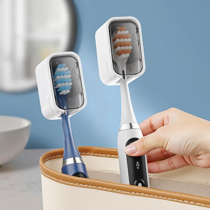 Travel Toothbrush Cover 2PCS Thickened, Electric Toothbrush Covers Caps by GONGQIN
