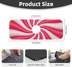 Christmas Lollipop Swirl Candy Sugar Red White Cute Kitchen Sink Splash Guard - Image 2