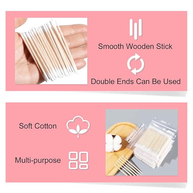 600PCS Pointed Tip Cotton Swabs, Double-end Precision Tip Cotton Swabs - Image 4
