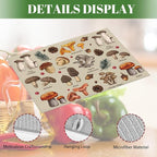 Mushroom Dish Drying Mats For Kitchen Counter XL Microfiber Kitchen Drying Mat - Image 3