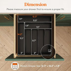 Lifewit Silverware Drawer Organizer Tray, Plastic Cutlery Storage - Image 2