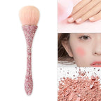 WOKOTO 1pcs Pink Shiny Rhinestone Nail Art Dust Brushes - Image 5