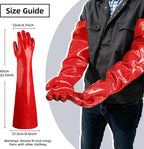 Schwer 23.5" PVC Chemical Resistant Gloves, Heavy Duty Waterproof Work Gloves - Image 5