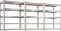 REIBII 2020LBS Garage Shelving Heavy Duty Metal Shelving 5 Tier Storage Shelves, Metal Shelves for Basement, Warehouse, Pantry, Closet, Kitchen, 72" H x 35.55" W x 16" D, Galvanized, 3 Pack by REIBII