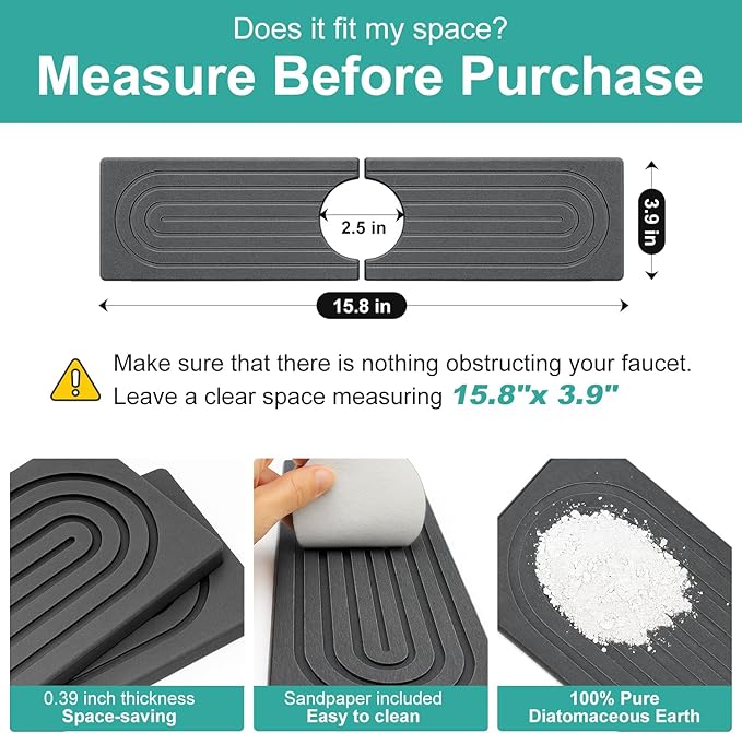 Small Quick Drying Stone Sink Protectors - Image 3