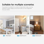 2 Pcs Self Adhesive Door Stoppers, Stainless Steel Floor Door Stop Wall - Image 5