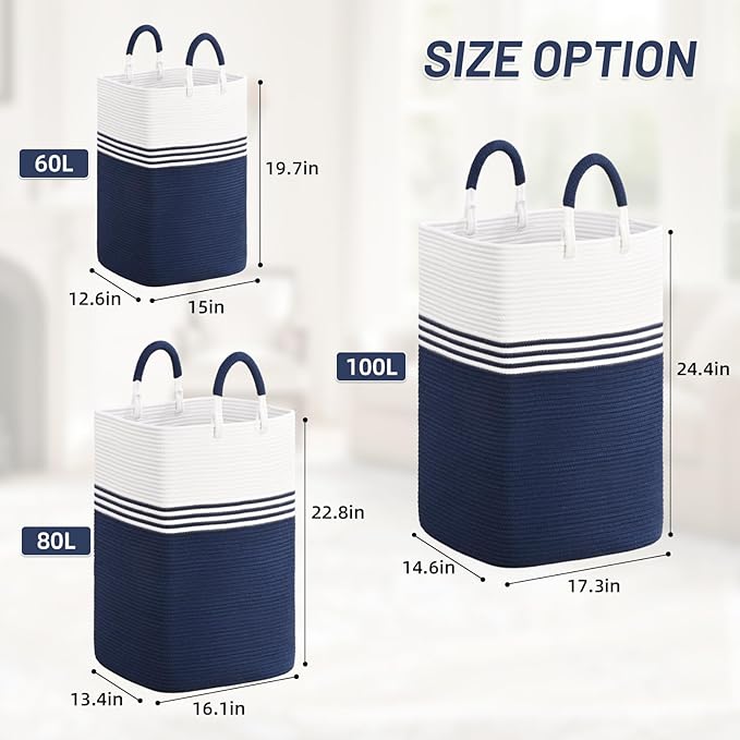 Laundry Basket Hamper, Blanket Storage, Dirty Clothes Hamper - Image 5