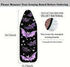 Nuxovilar Purple Bat & Star Ironing Board Cover, 15 * 54inch, Fit Most Standard - Image 4
