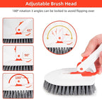 Floor Scrub Brush 3 in 1 Tub Tile Floor Scrubber Brush - Image 3