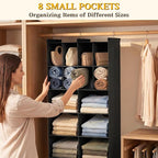 Ofiray-home 5 Tier Hanging Closet Organizer, 14 Compartments Sweater Organizer - Image 5