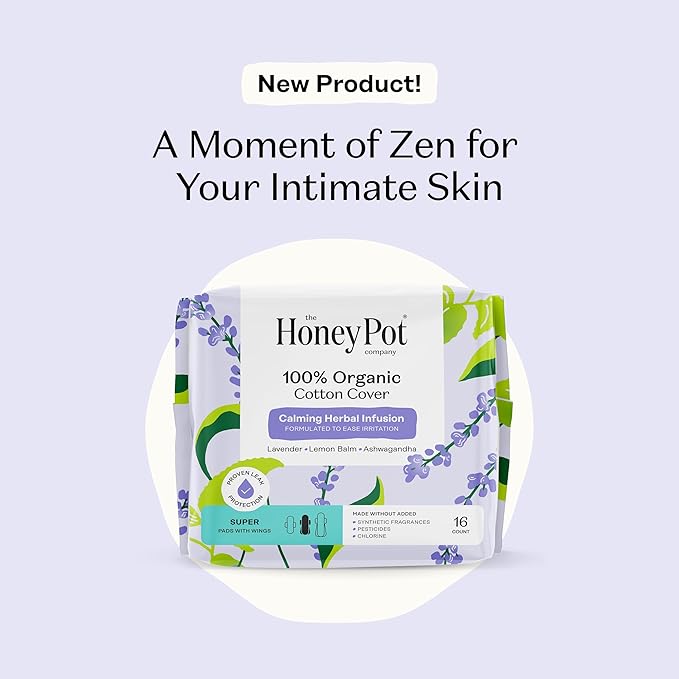 Honey Pot - Calming Herbal Super Sanitary Pads - Image 3