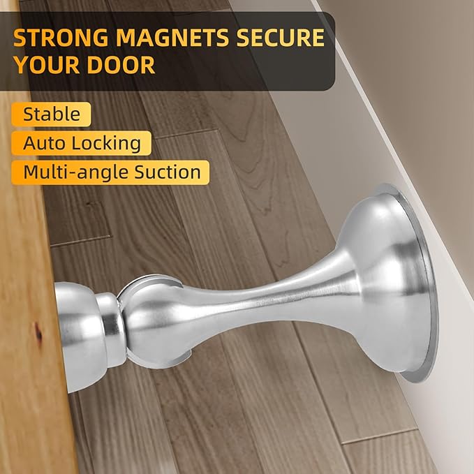 4 Pack Magnetic Door Stop No Drilling Door Stop - Image 7