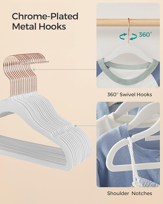 SONGMICS Baby Kids Hangers 50 Pack - Image 6