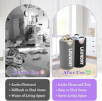 2Pcs Large Laundry Hamper for Adult, 95L Folding Clothes Basket - Image 6