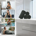 REDKISS 4 Pack Premium Bath Towels, Plush Coral Fleece Towels - Image 6