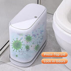 funest Bathroom Trash Can, 3.3 Gallon Slim Trash Can - Image 3