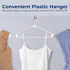 SereneLife 30 Pack Plastic Hangers, Space-Saving Closet Organizers, Durable and - Image 6