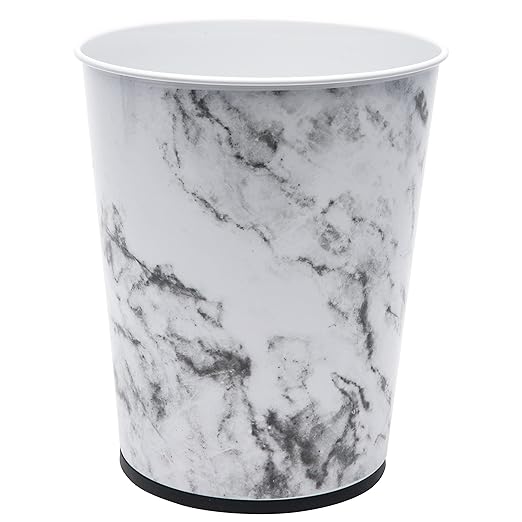 Bath Bliss 5 Liter Small Wastebasket | Round Open Top | Trash Can | Bathroom | by BathBliss