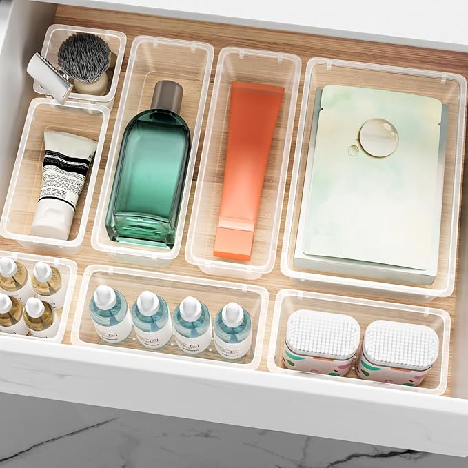 48 PCS Drawer Organizer Set, 4 Sizes Tool Storage Trays, Stationeries - Image 7