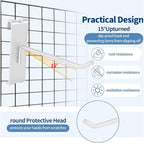 20Pcs Gridwall Hooks, Metal Grid Panel Hanging Peg Hooks, Grid Wall Accessory - Image 5