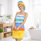 SEMAXE Colorful Bath Towel Set, 100% Cotton Bathroom Towels - Image 8