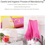 Myungjin 2 Pairs Reusable Waterproof Non-Slip Honeycomb Grip Latex Rubber Gloves - Image 3